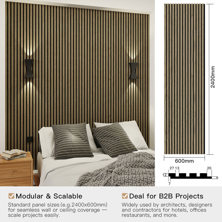 Customizable Acoustic Wood Slat Panels Supplier