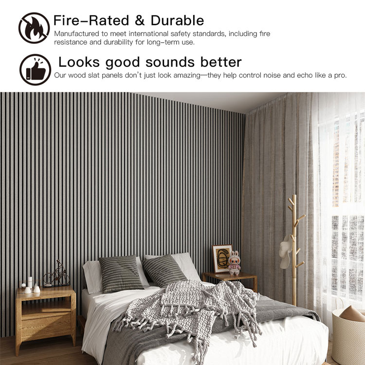 Factory Prices Acoustic Wood Slat Panels
